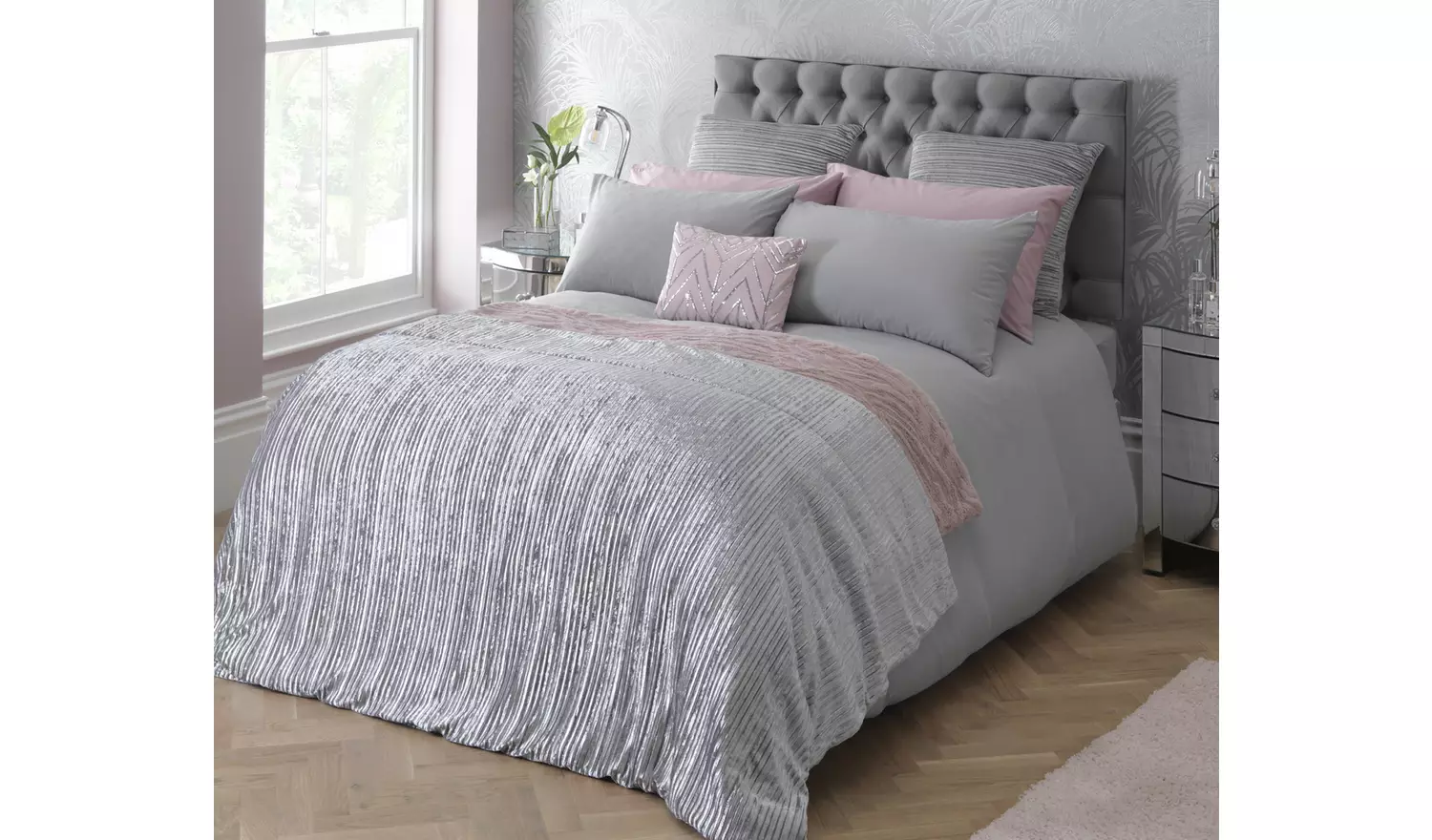 Silentnight Supersoft Dove Grey Fitted Sheet - Kingsize