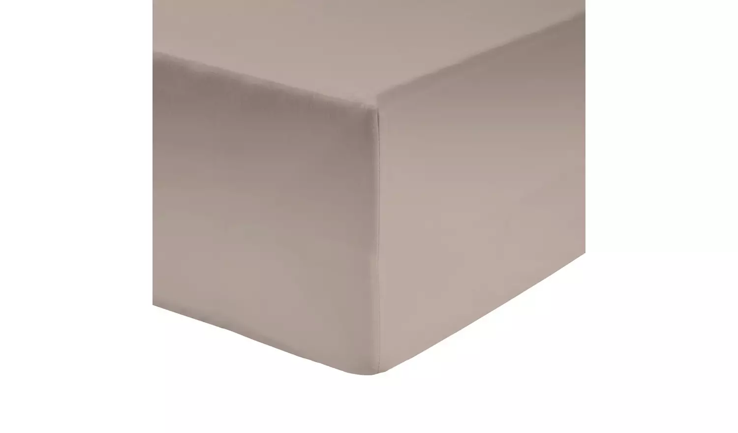 Habitat Cotton Rich 180TC Neutral Fitted Sheet - Double