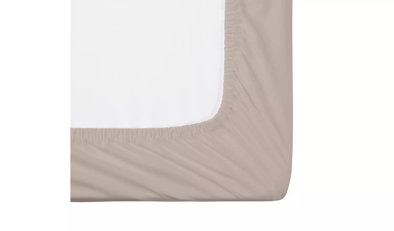 Habitat Cotton Rich 180TC Neutral Fitted Sheet - Double