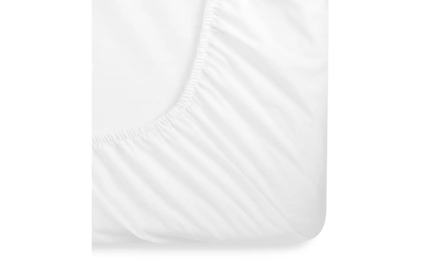 Habitat Polycotton Extra Deep White Fitted Sheet - Superking