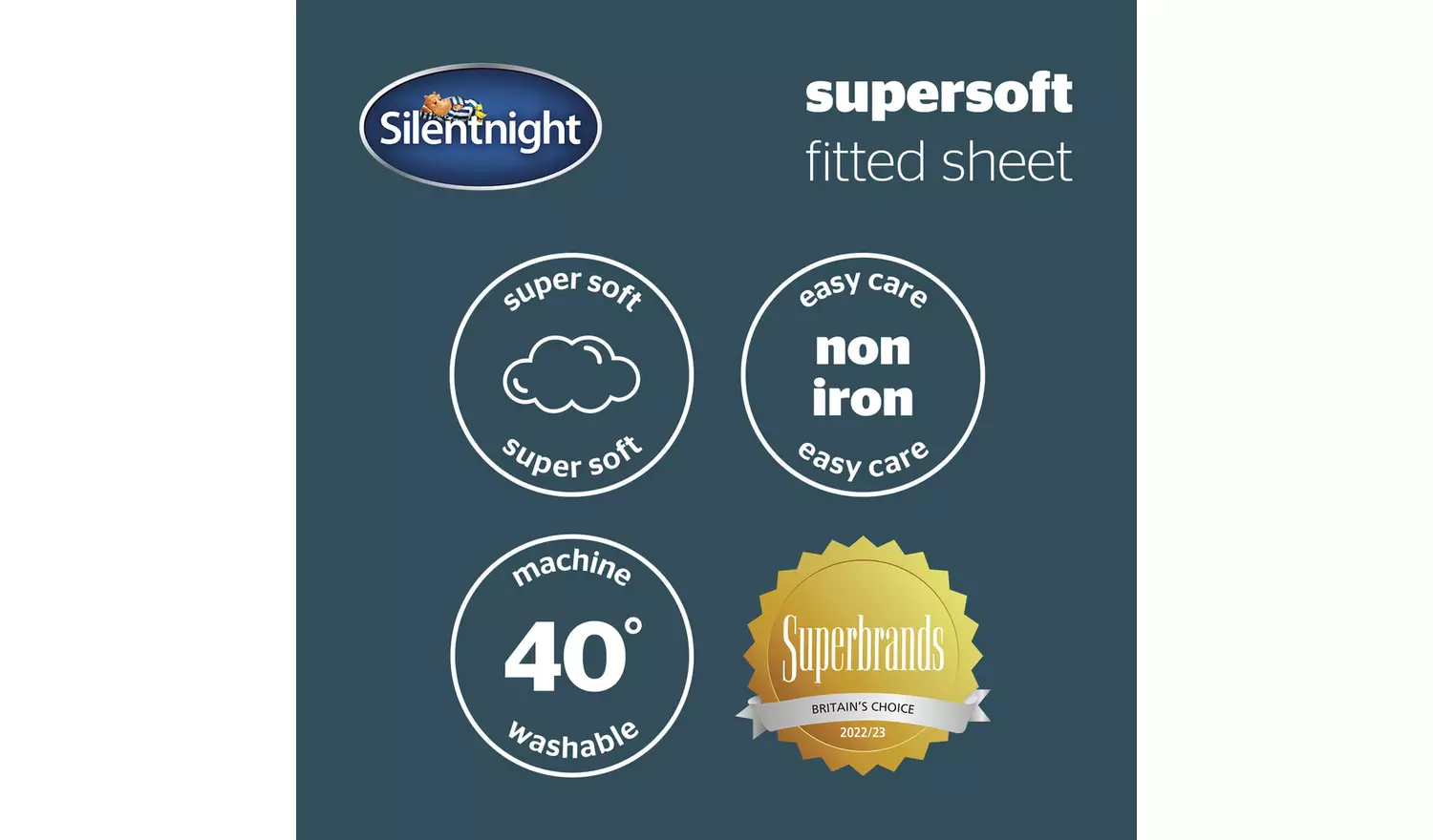 Silentnight Supersoft 28cm Sage Green Fitted Sheet - Single