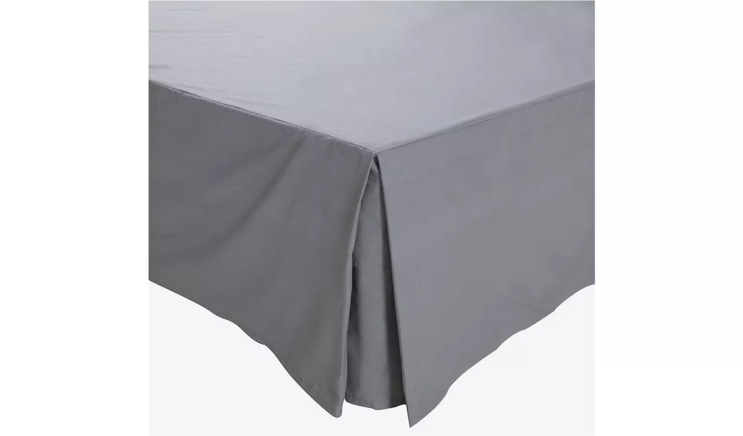 Habitat Easycare Plain Grey Valance - Double
