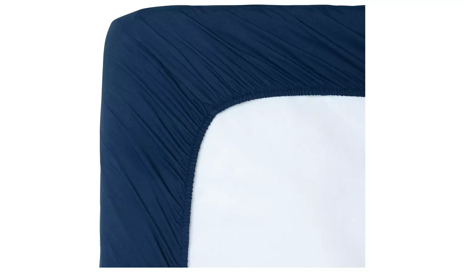 Home Essentials Soft Touch Navy Fitted Sheet - Superking