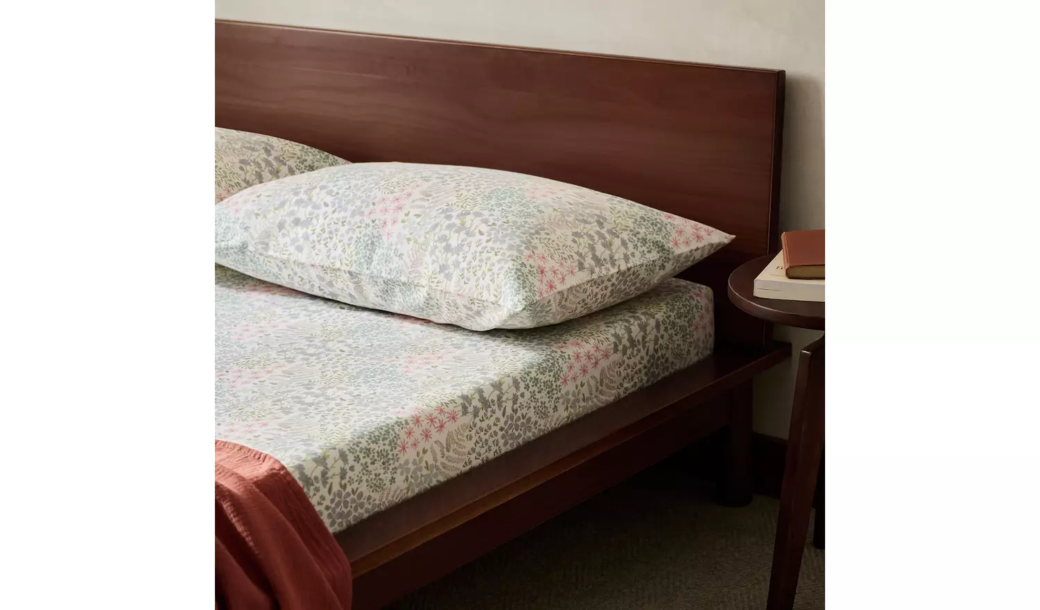 Argos Home Ditsy Floral Printed Blue Fitted Sheet - Single