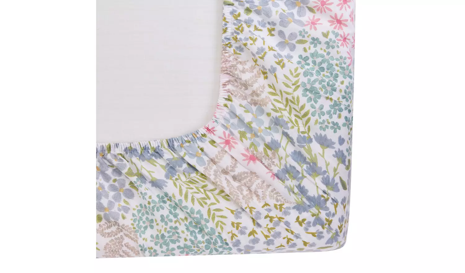 Argos Home Ditsy Floral Printed Blue Fitted Sheet - Single