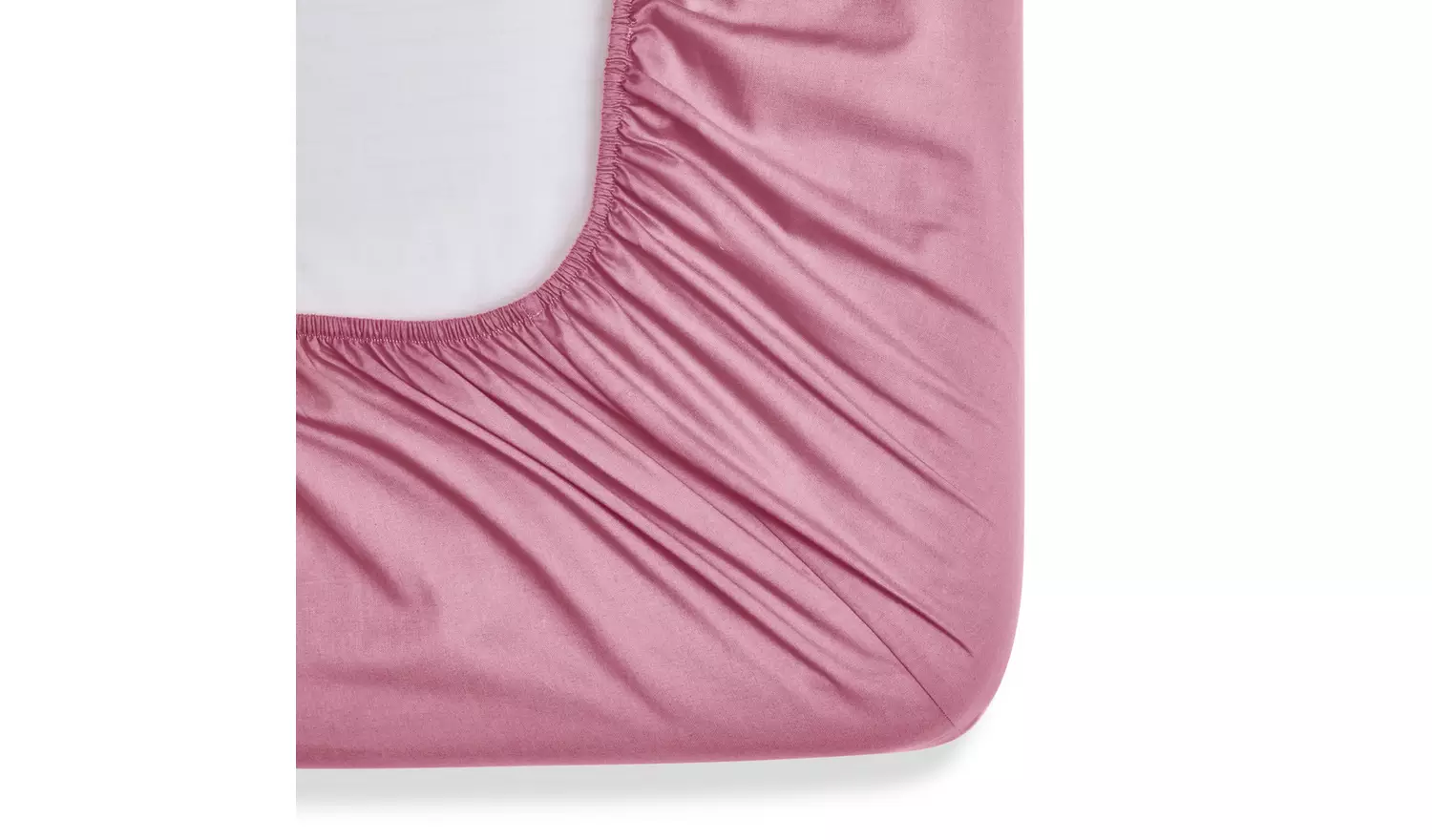 Habitat Extra Deep Plain Pink Fitted Sheet - King size