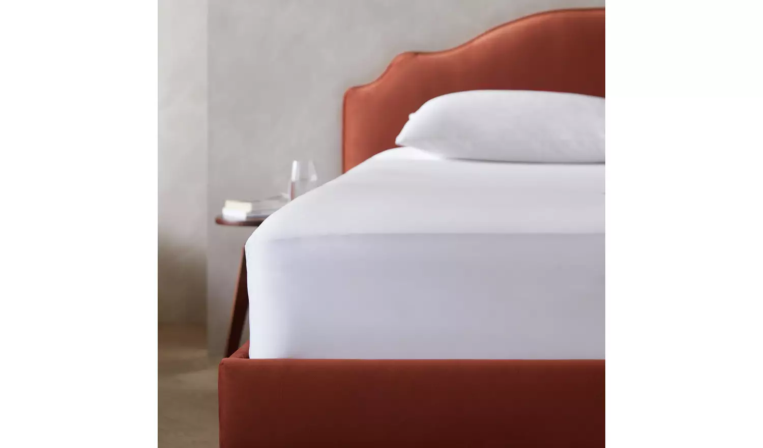 Habitat Egyptian Cotton 400TC White Fitted Sheet - Superking