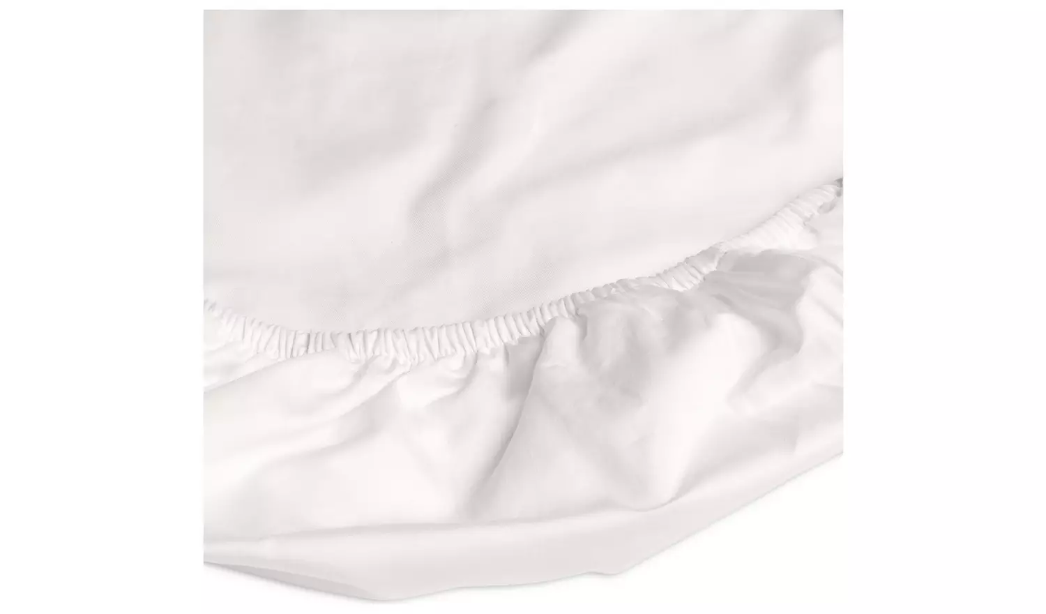 Habitat Egyptian Cotton 400TC Cream Fitted Sheet- Single