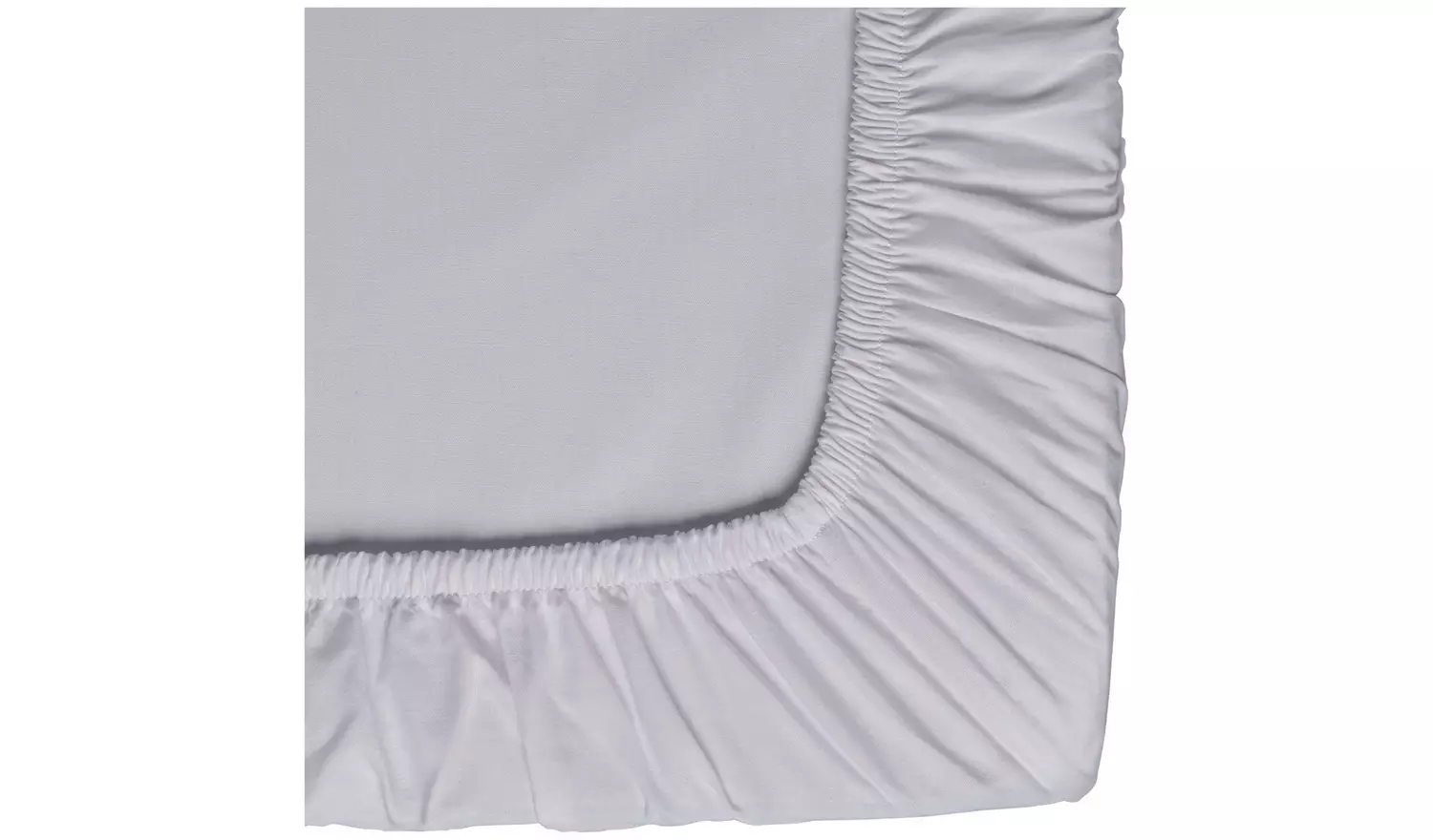 Argos Home Plain White Fitted Sheet - Superking