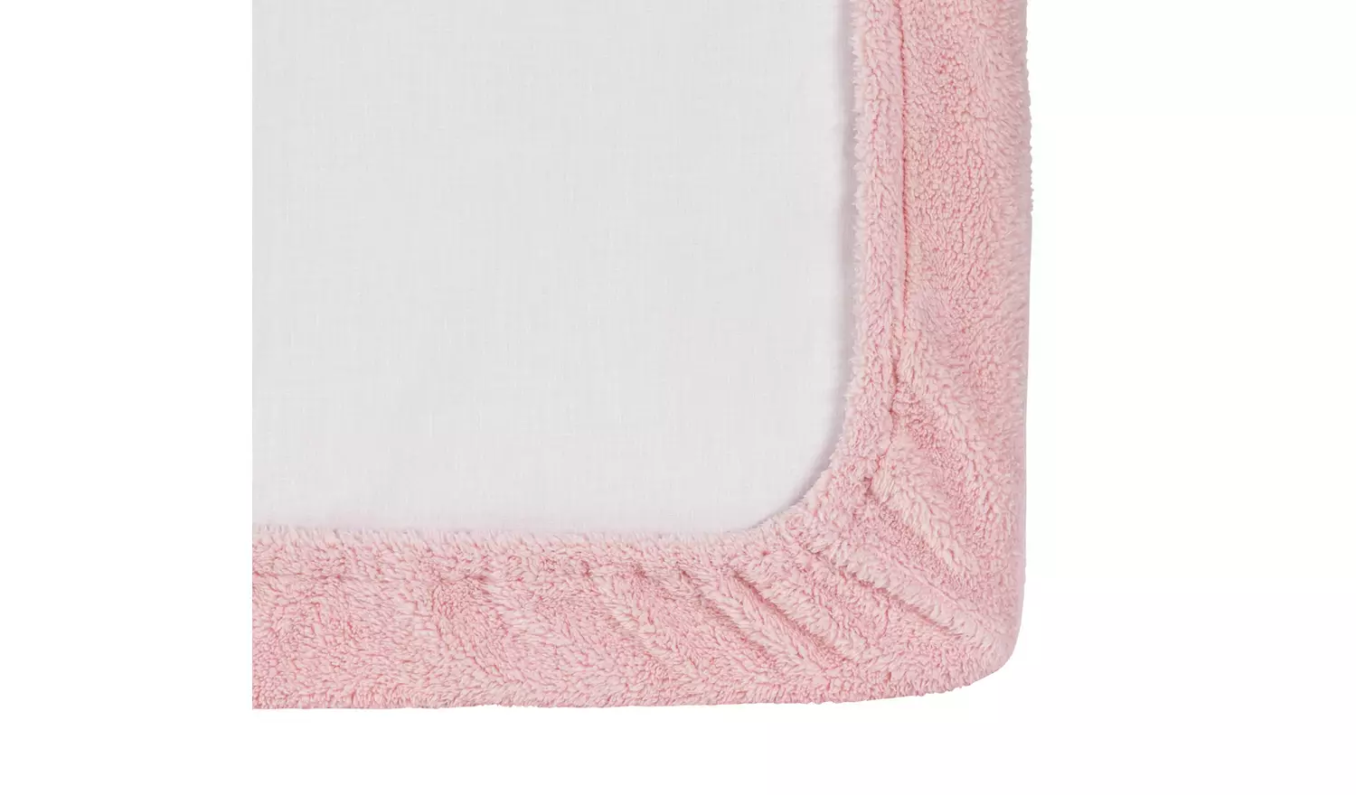 Argos Home Fleece Pale Pink Fitted Sheet - Superking