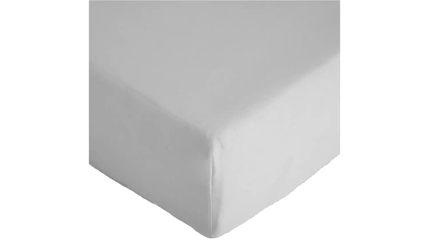 Argos Home Plain White Fitted Sheet - Kingsize