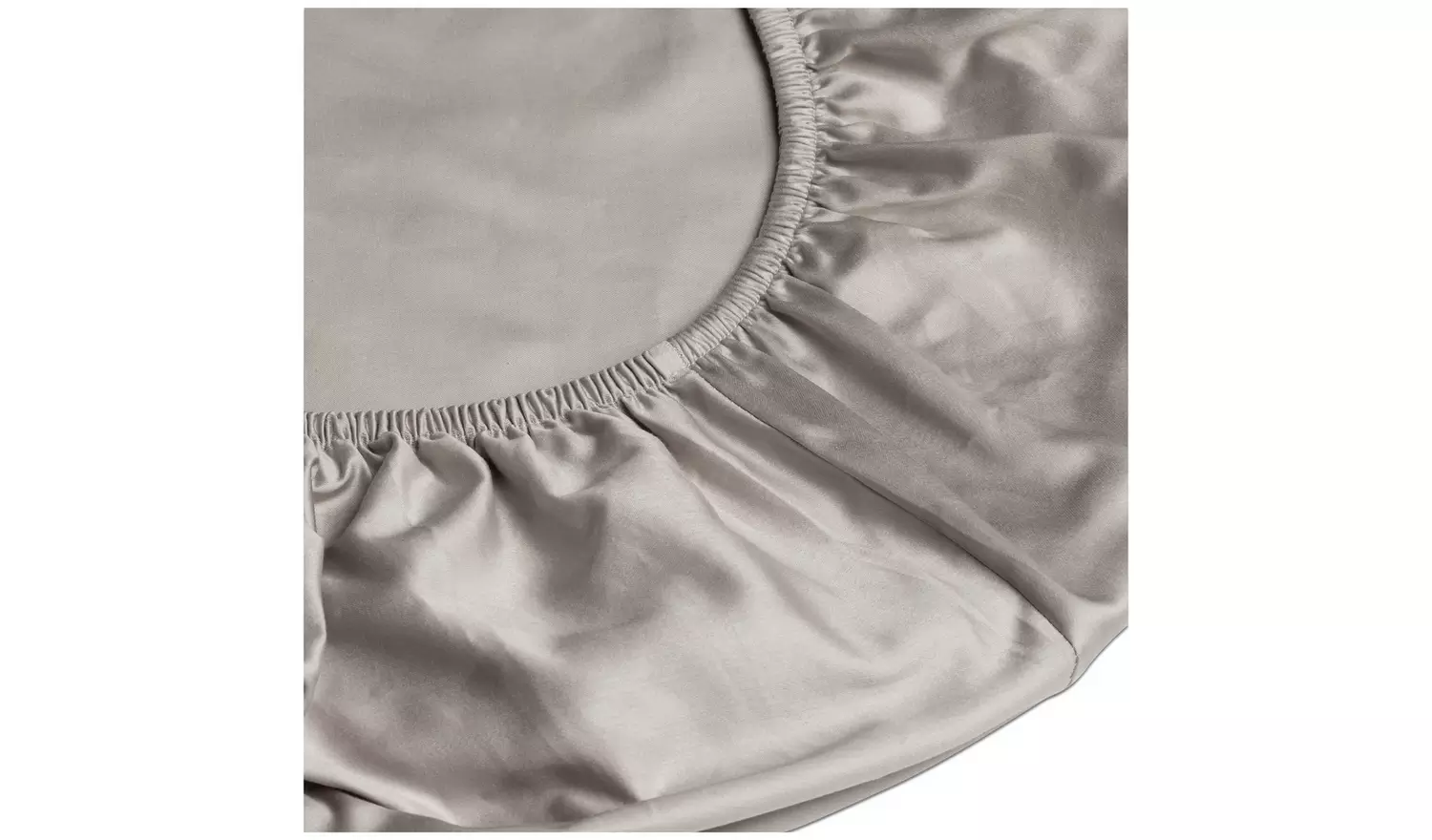 Habitat Egyptian Cotton 400TC Grey Fitted Sheet - Kingsize