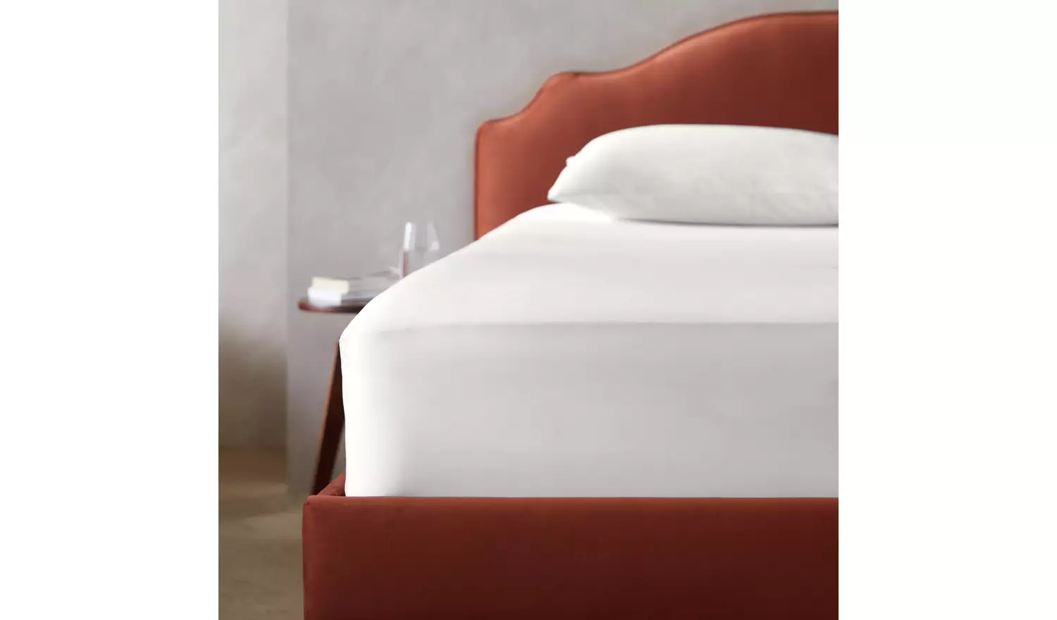 Habitat Egyptian Cotton 400TC Cream Fitted Sheet - Superking