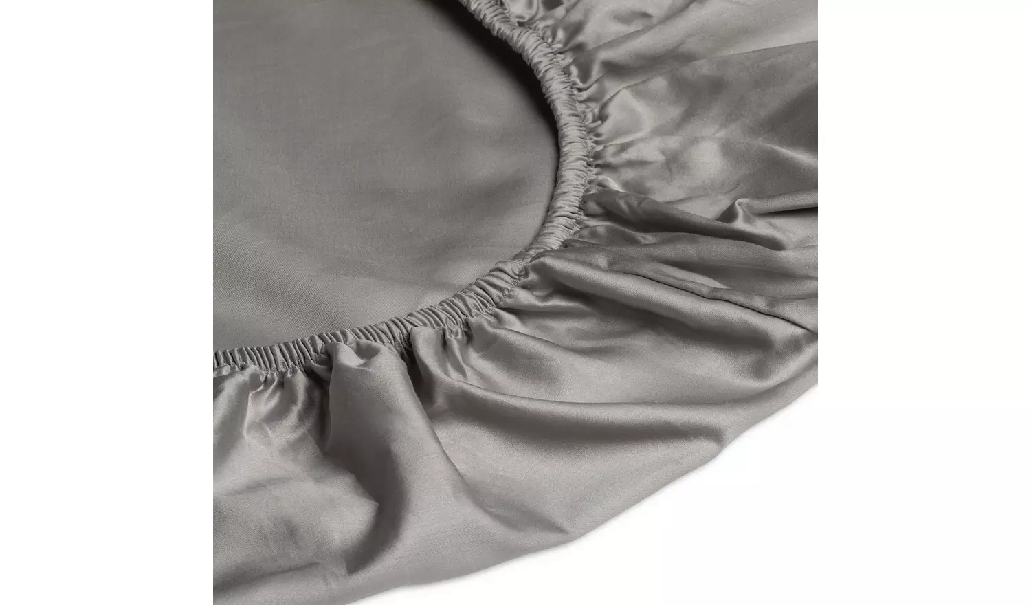 Habitat Egyptian Cotton 400TC Grey Fitted Sheet- Superking