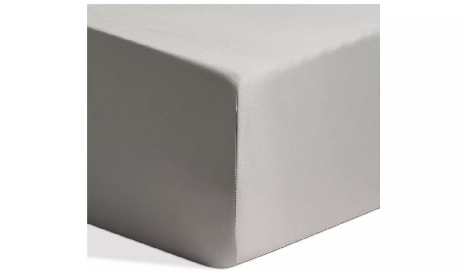 Habitat Egyptian Cotton 400TC Grey Fitted Sheet - Single