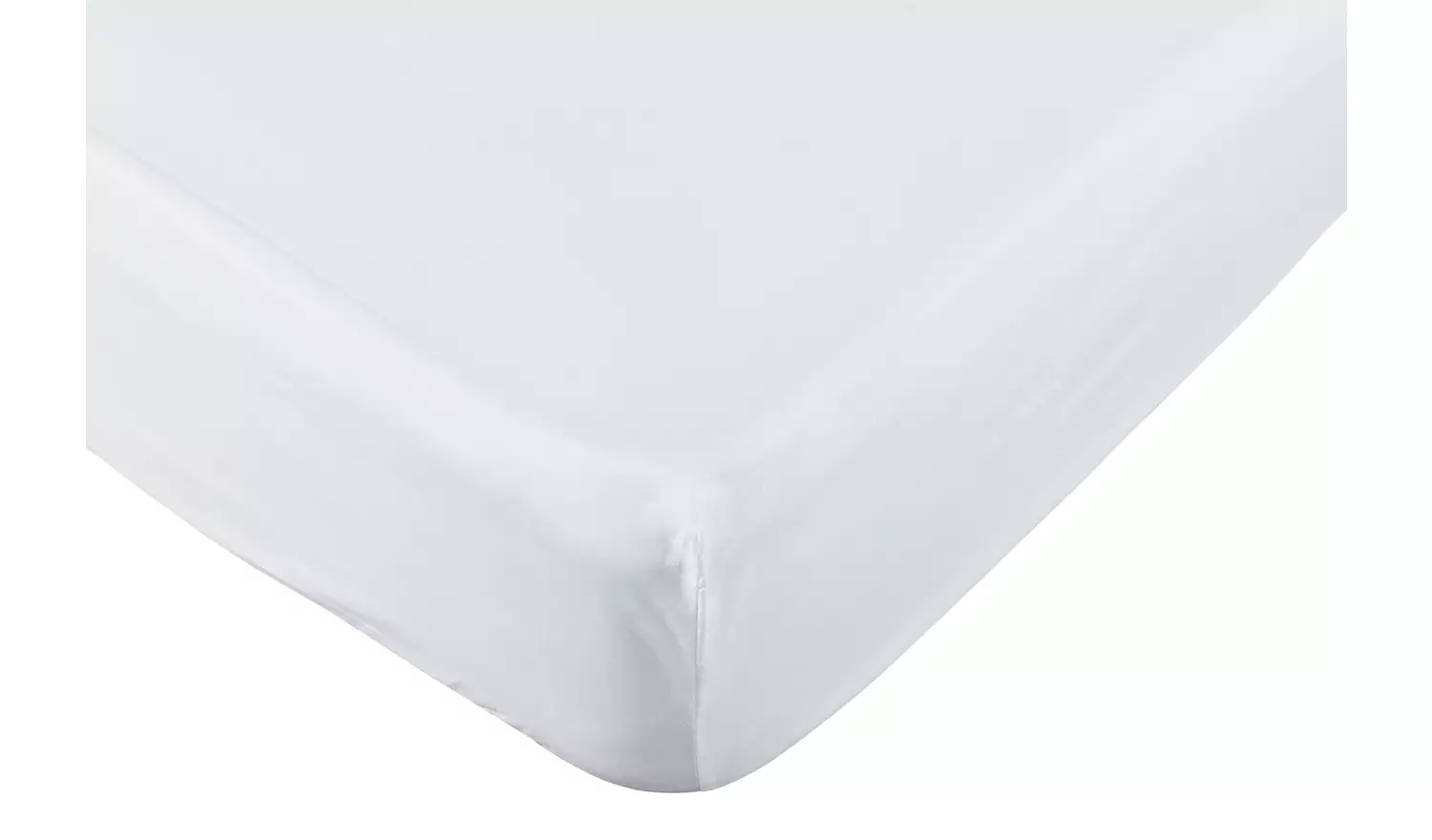 Habitat Pure Cotton 200TC White Fitted Sheet - Double