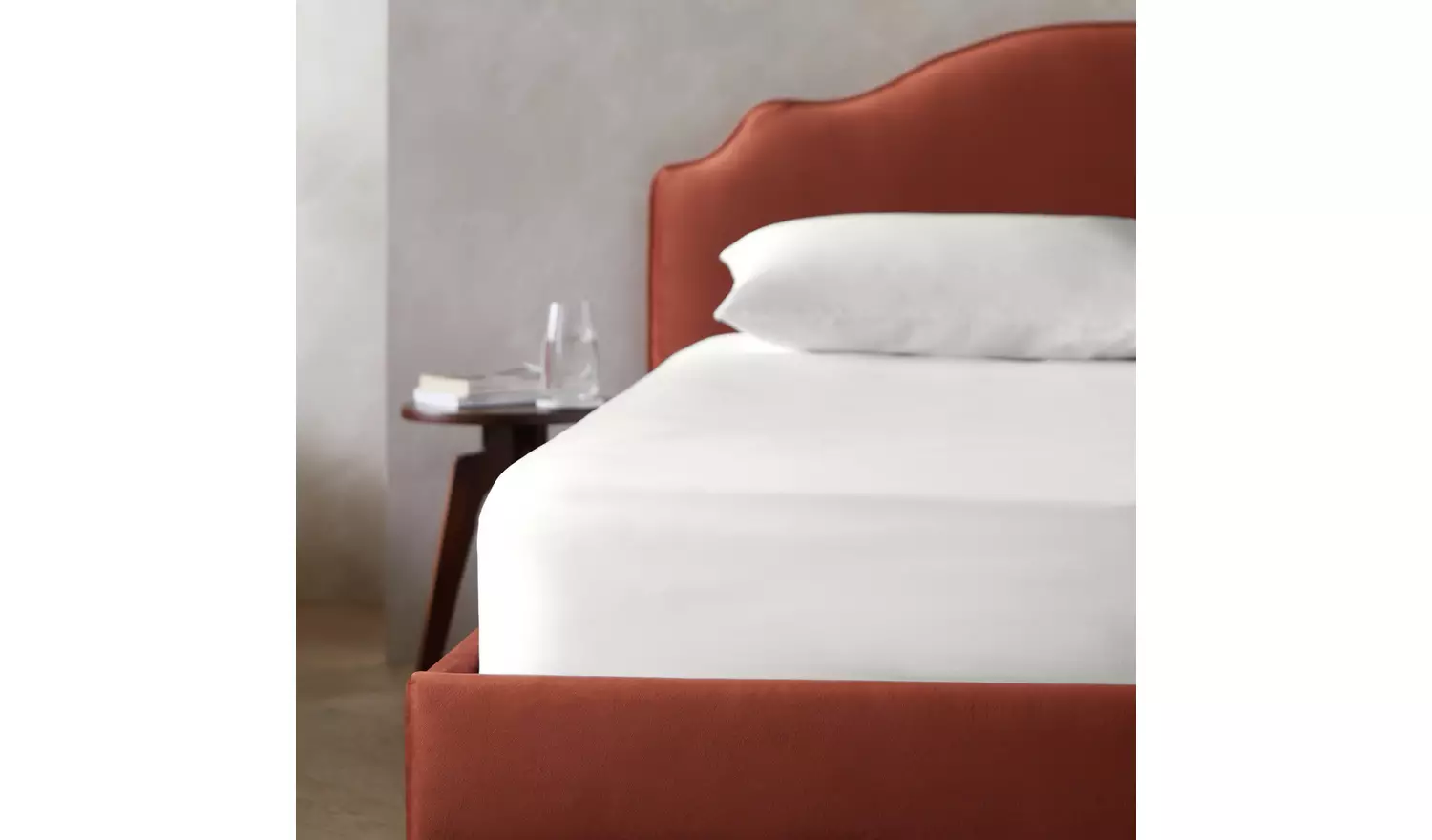 Habitat Egyptian Cotton 400TC Cream Fitted Sheet- Superking