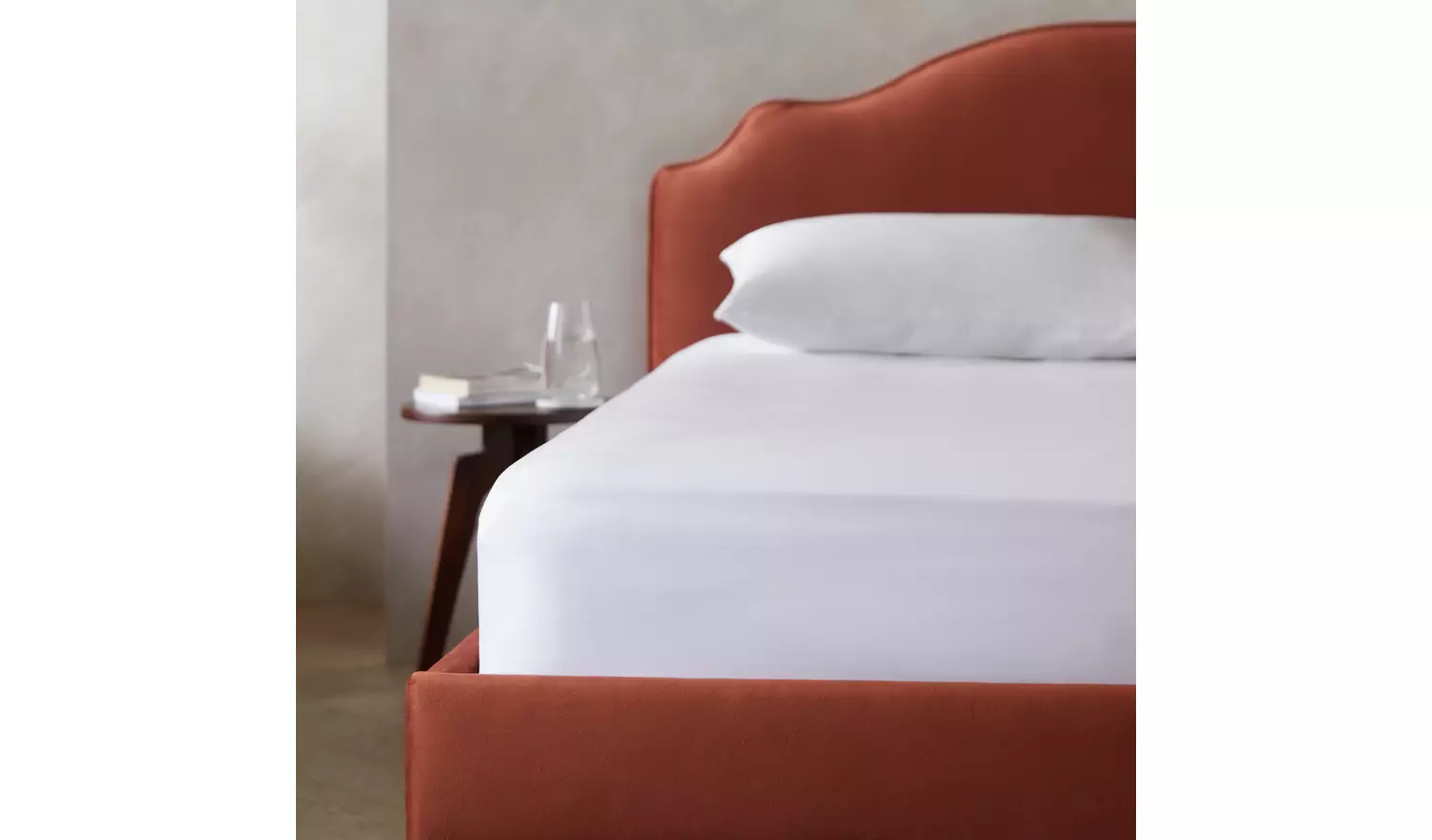 Habitat Egyptian Cotton 400TC White Fitted Sheet - Single