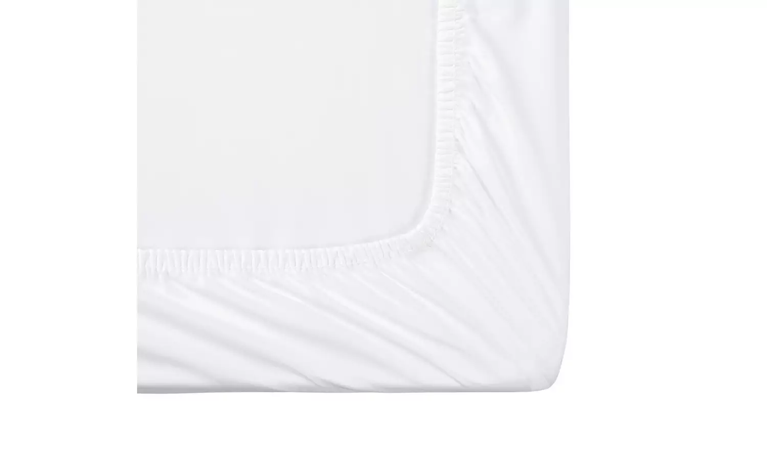 Habitat Cotton Rich 180 TC Plain White Fitted Sheet - Single