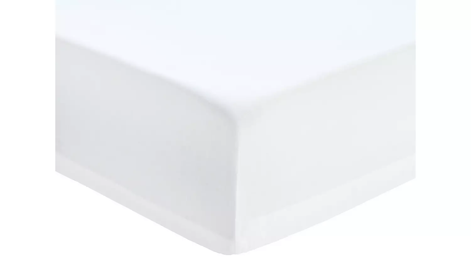 Habitat Cotton Rich 180 TC Plain White Fitted Sheet - King