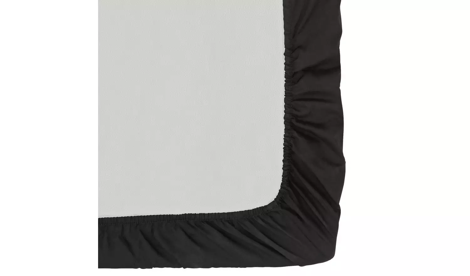 Habitat Cotton Rich 180 TC Plain Black Fitted Sheet - Single