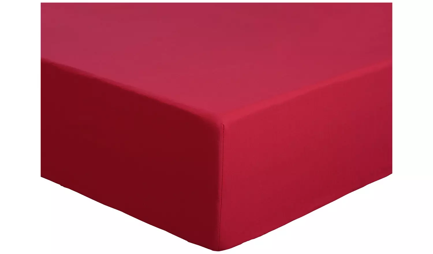 Habitat Easycare Plain Red Fitted Sheet - Single