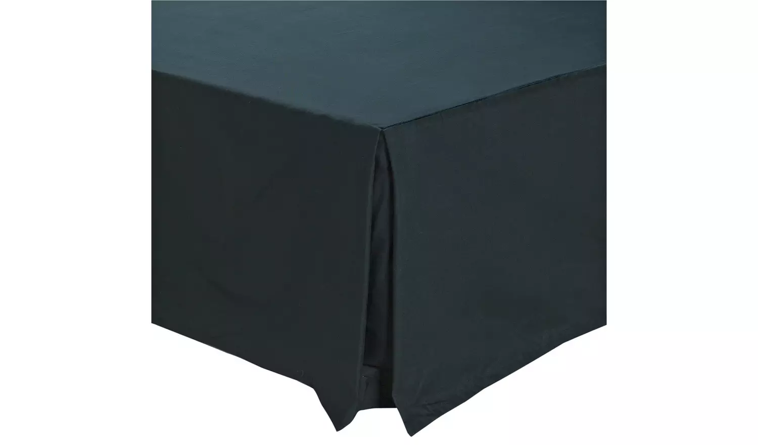 Habitat Easycare Plain Black Valance - Single