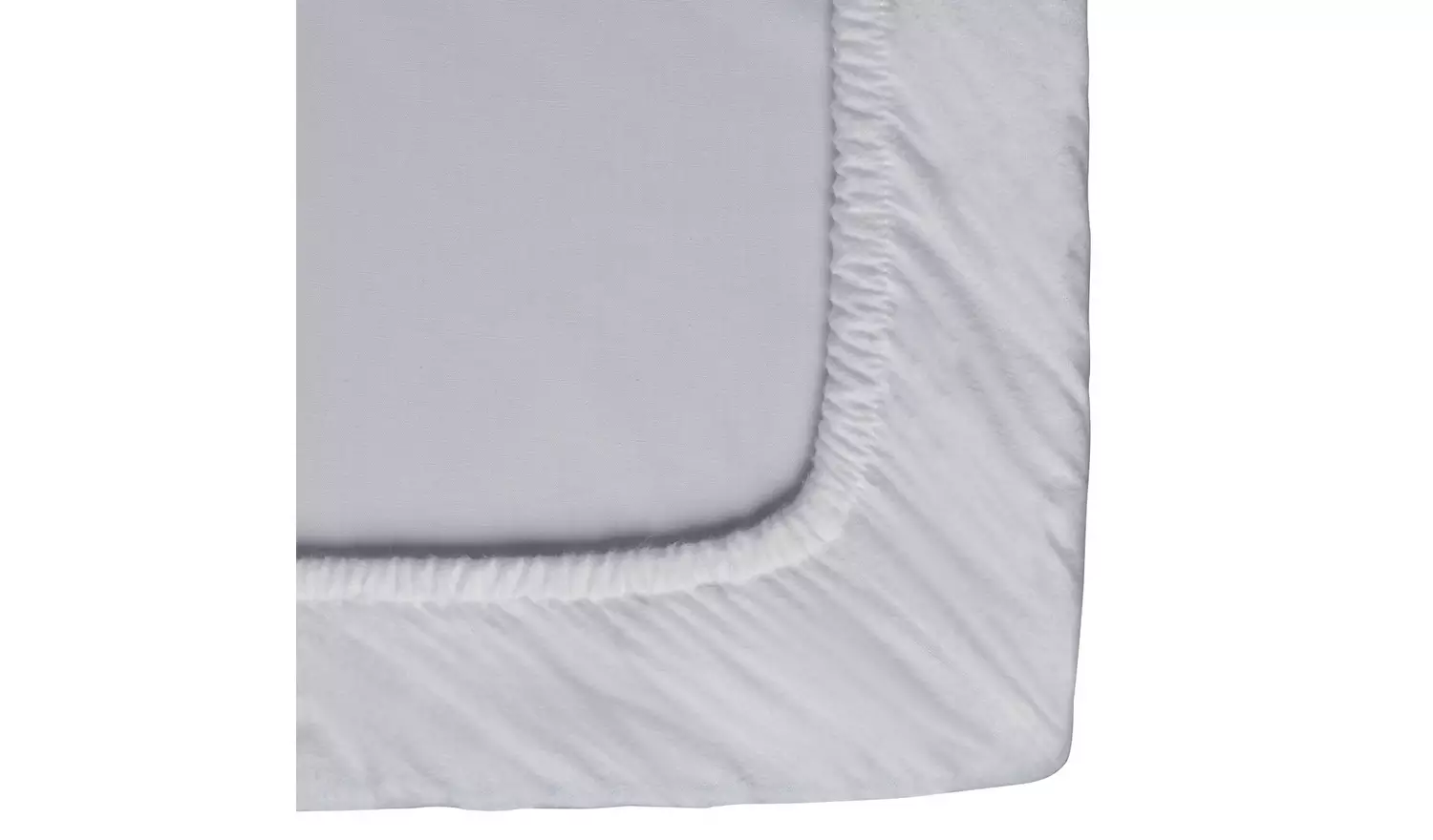 Habitat Soft and Cosy Brushed Cotton White Fitted Sheet - KS