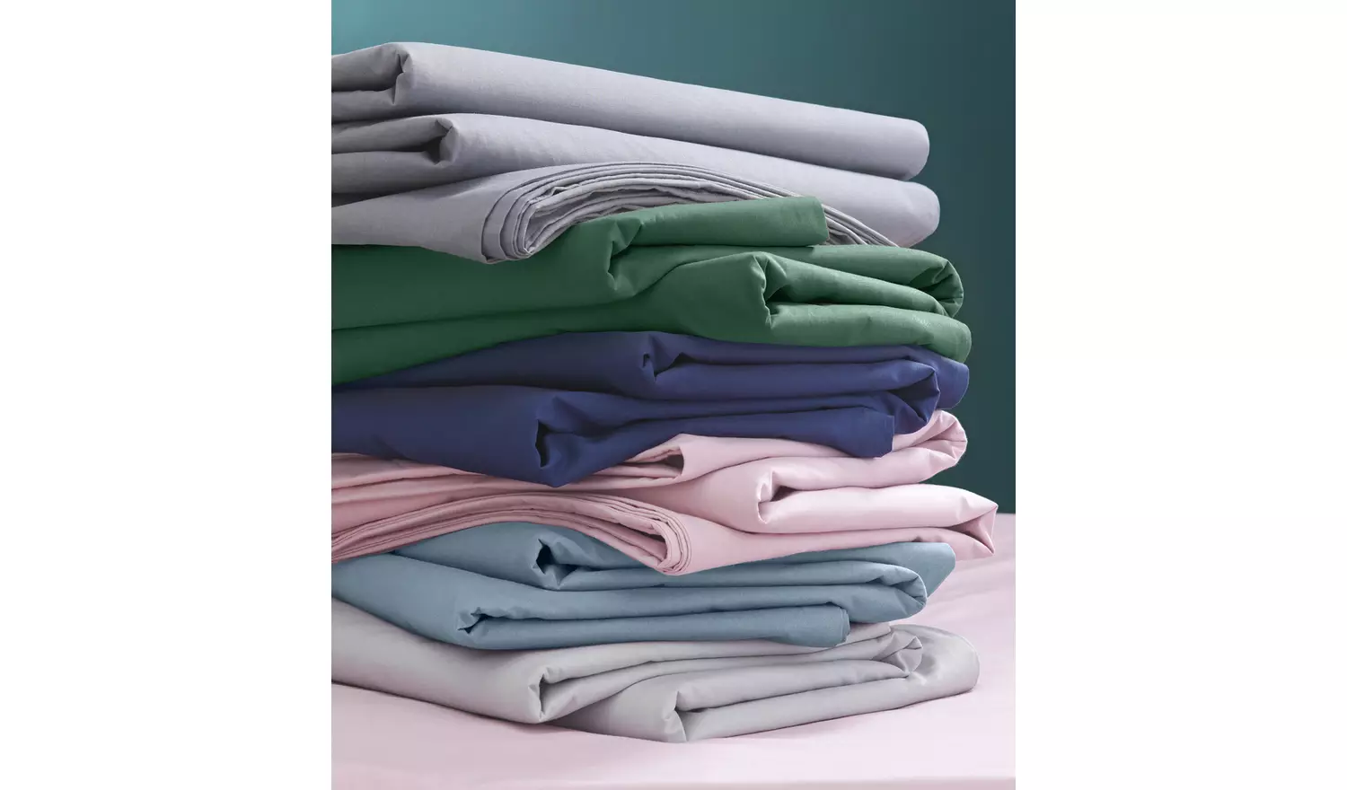 Habitat Cotton Rich 180 TC Plain Navy Fitted Sheet - King