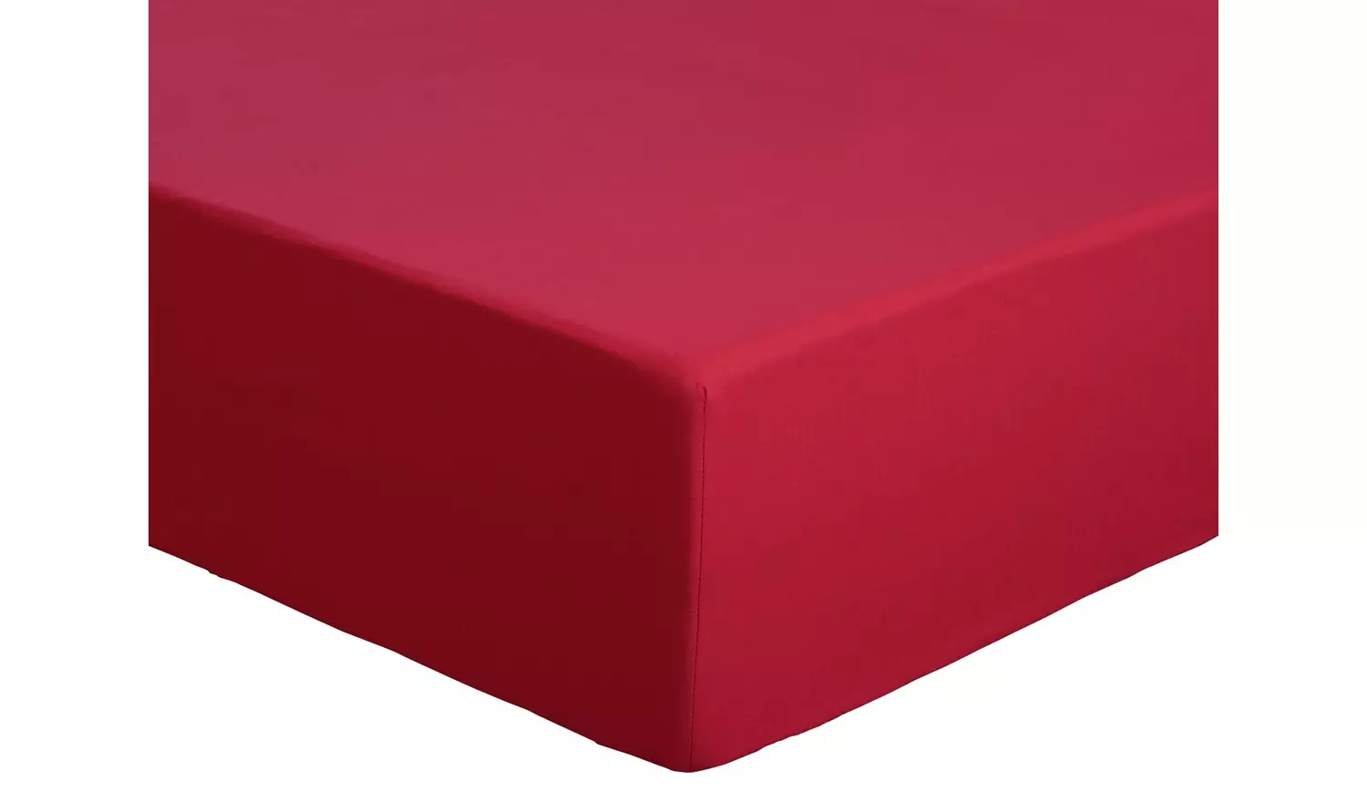 Habitat Easycare Plain Red Fitted Sheet - Double