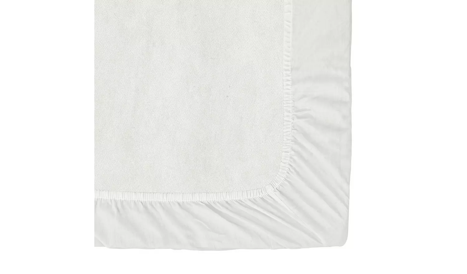 Habitat Cotton Rich 180 TC Plain Cream Fitted Sheet - Single