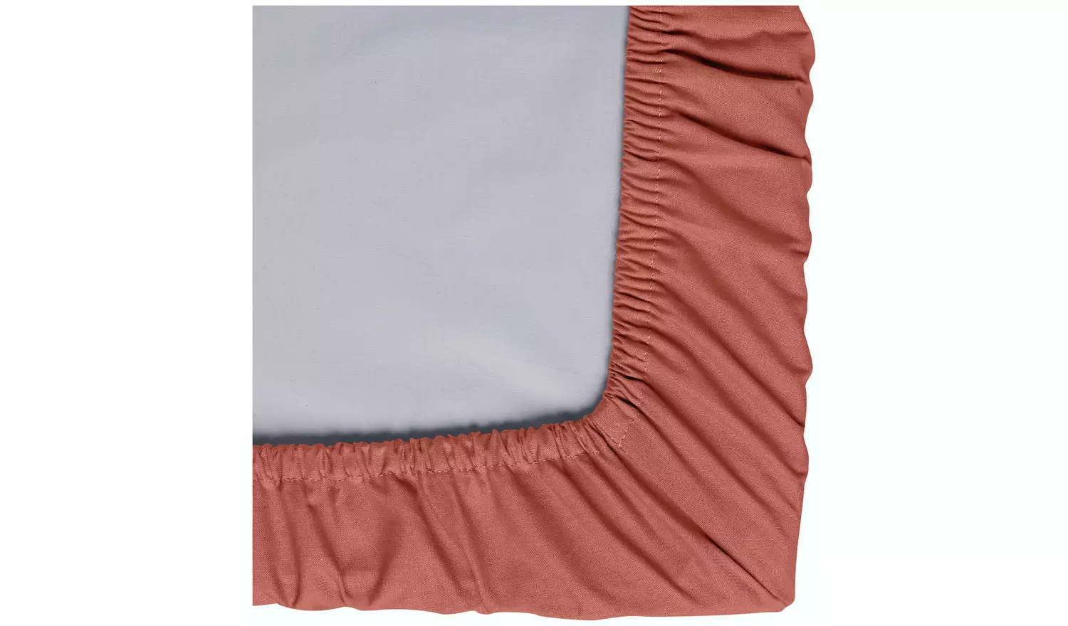 Habitat Plain Rust Fitted Sheet - Kingsize