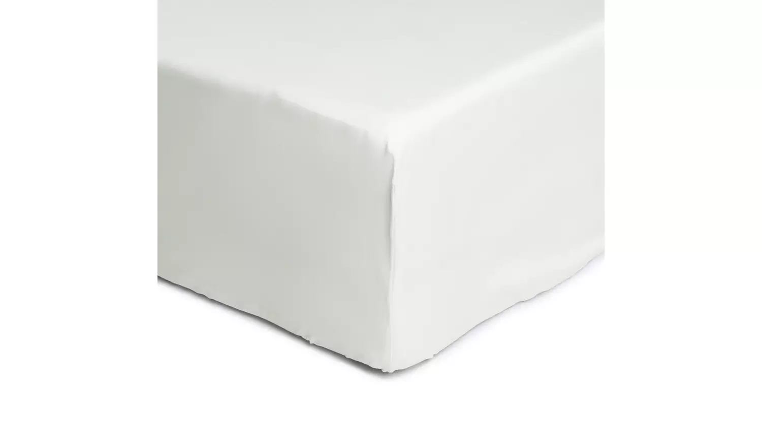 Habitat Anti-Microbial Cotton White Fitted Sheet - Kingsize