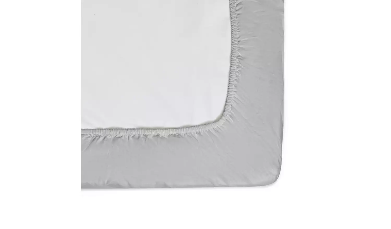 Habitat Anti-Microbial Cotton Dove Grey Fitted Sheet -Double