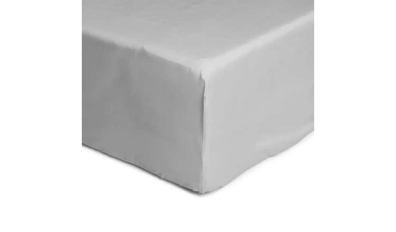 Habitat Anti-Microbial Cotton Grey Fitted Sheet - Superking
