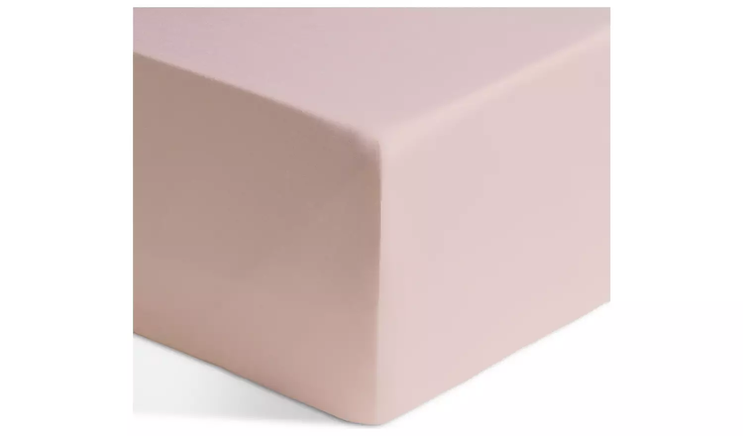 Habitat Egyptian Cotton 400TC Blush Fitted Sheet - Kingsize