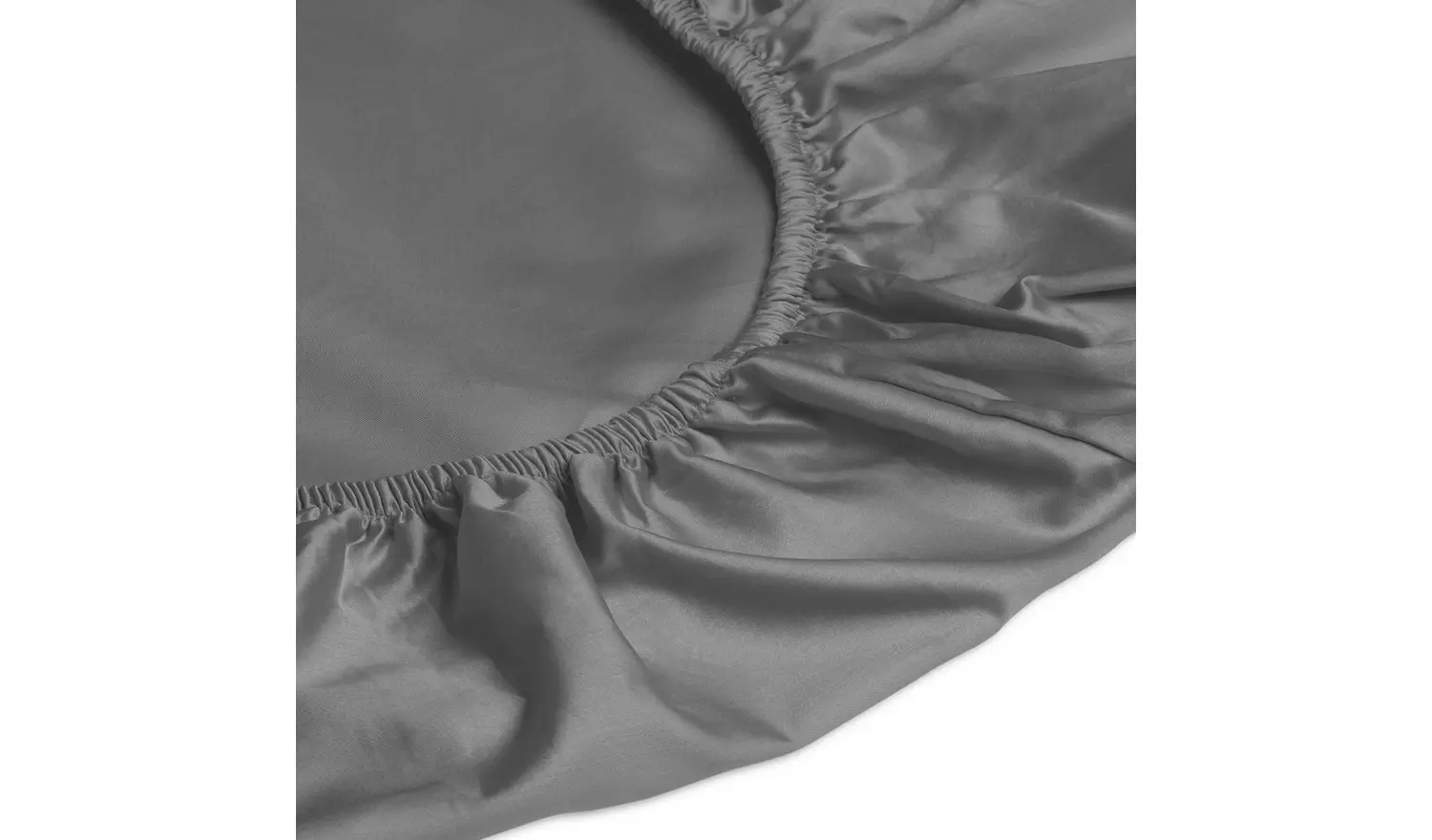 Habitat Egyptian Cotton 400TC Slate Fitted Sheet - Double