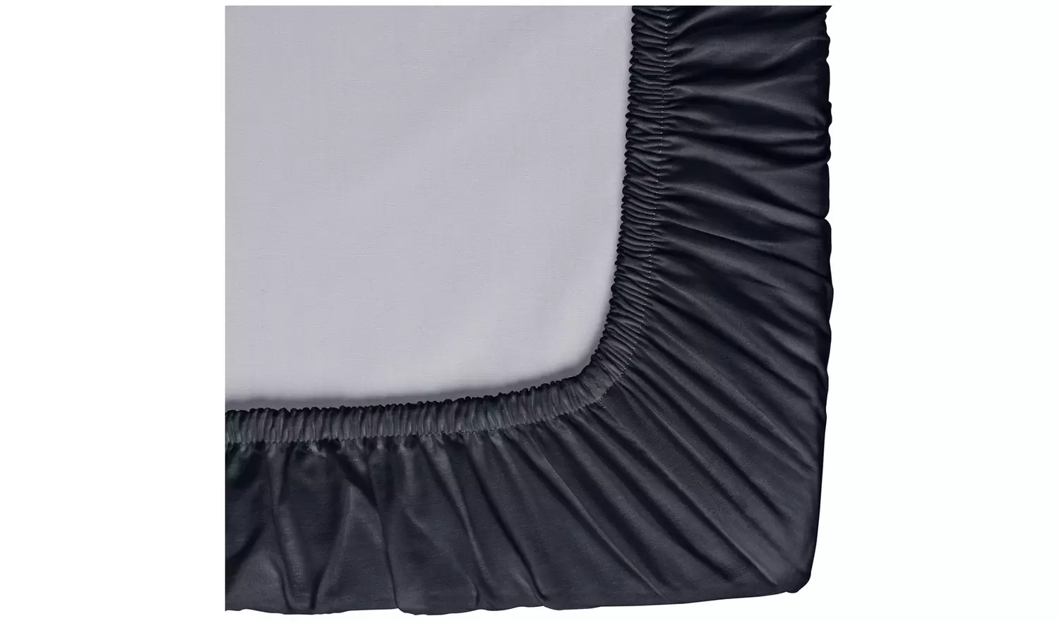 Habitat Pure Cotton 200TC Navy Fitted Sheet - Single