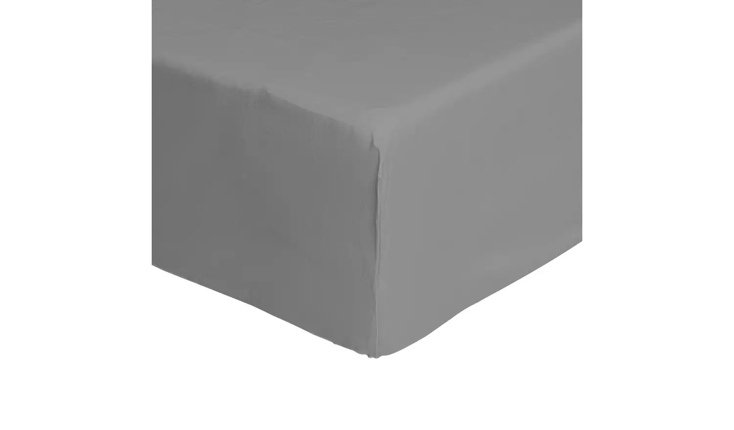 Habitat Cool Cotton Lyocell Dove Grey Fitted Sheet- Double