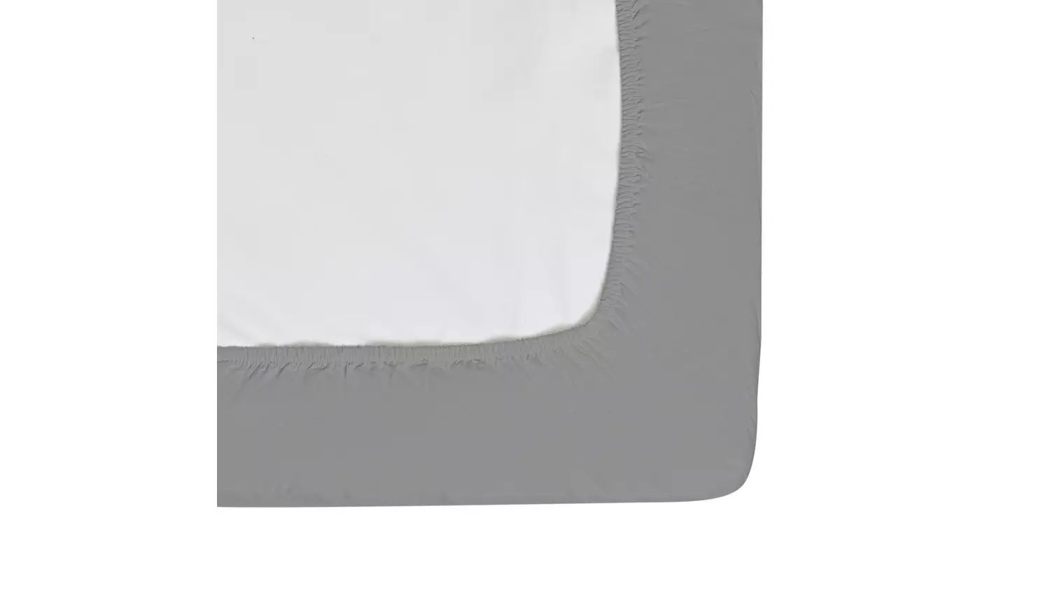 Habitat Cool Cotton Lyocell Dove Grey Fitted Sheet- Double