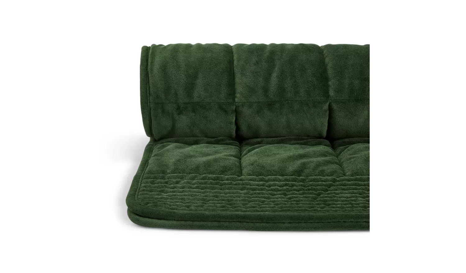Habitat Velvet Bedspread - Green - 150X200cm