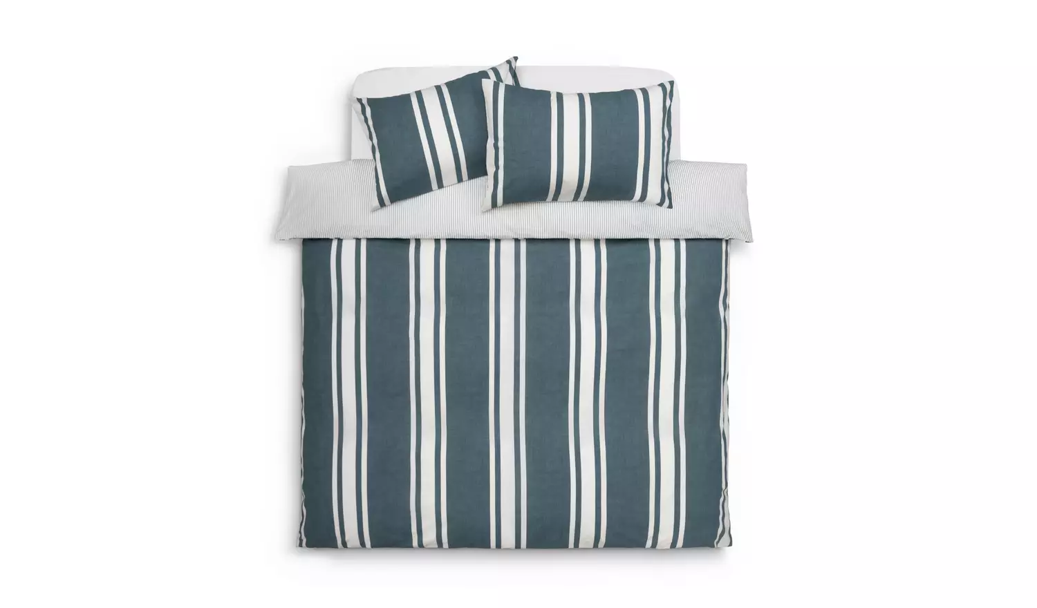 Habitat Cotton Coastal Stripe Blue Bedding Set - Single
