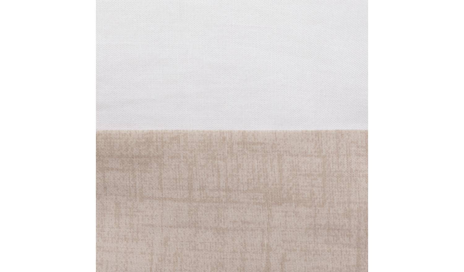 Habitat Cotton 180 TC Oxford Edge White Bedding Set- Double