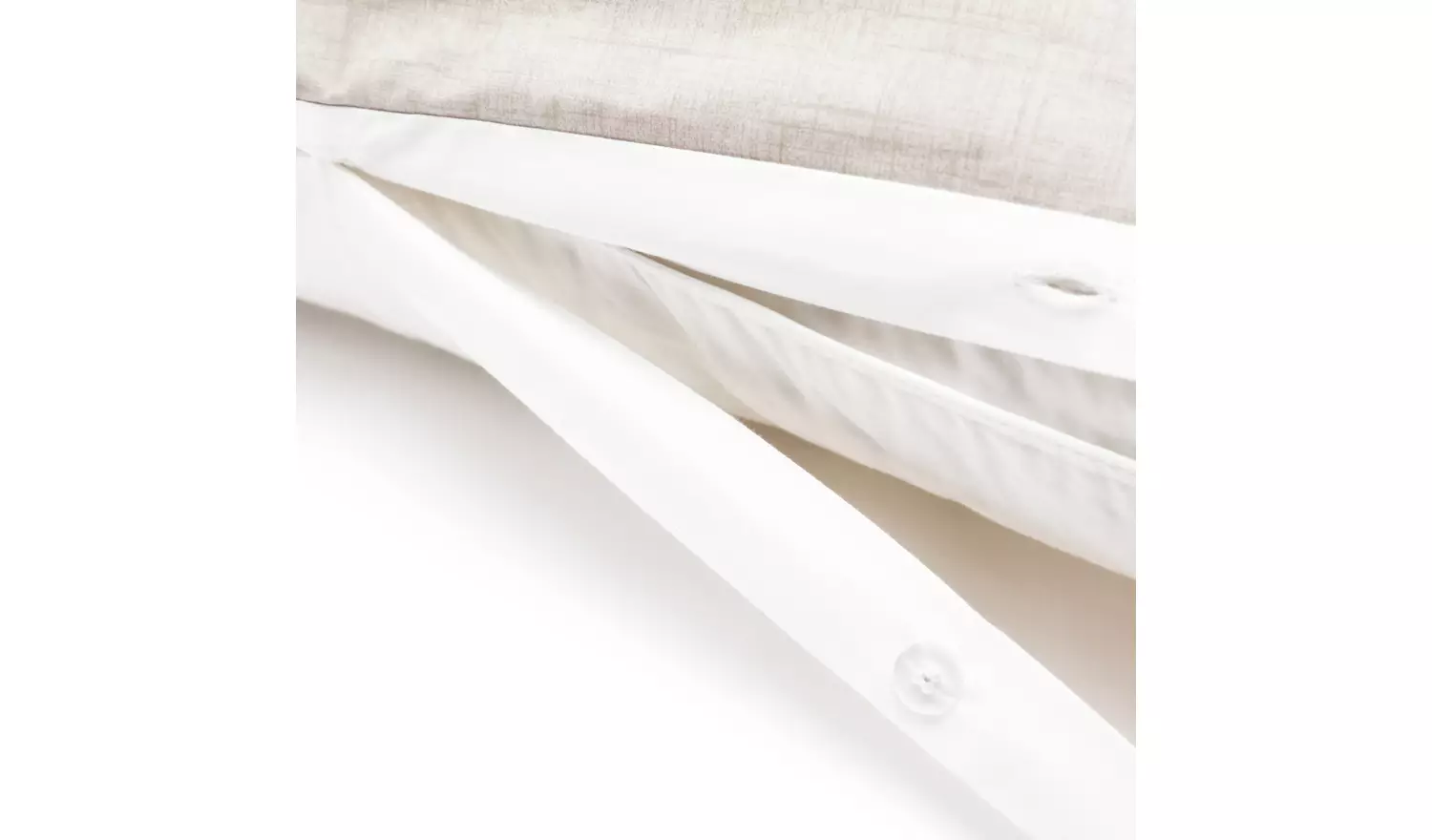 Habitat Cotton 180 TC Oxford Edge White Bedding Set- Double