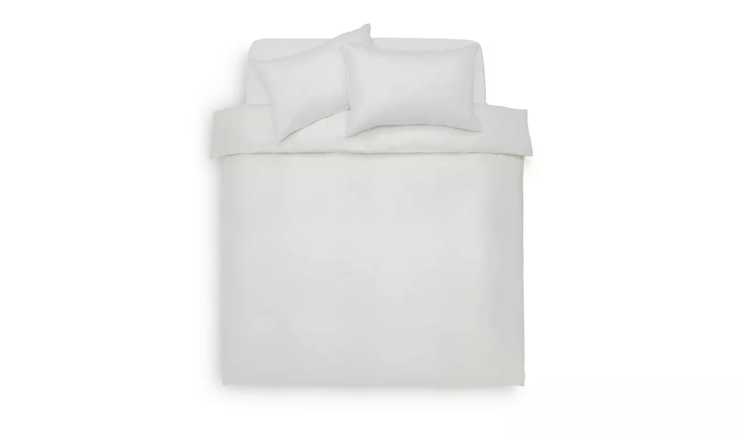 Habitat Cotton 200TC Muslin White Bedding Set - Double