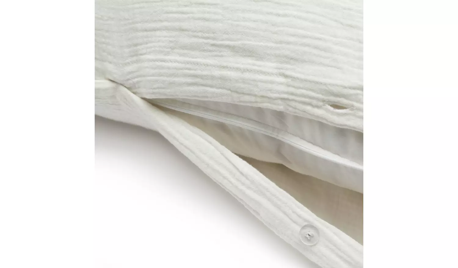 Habitat Cotton 200TC Muslin White Bedding Set - Superking