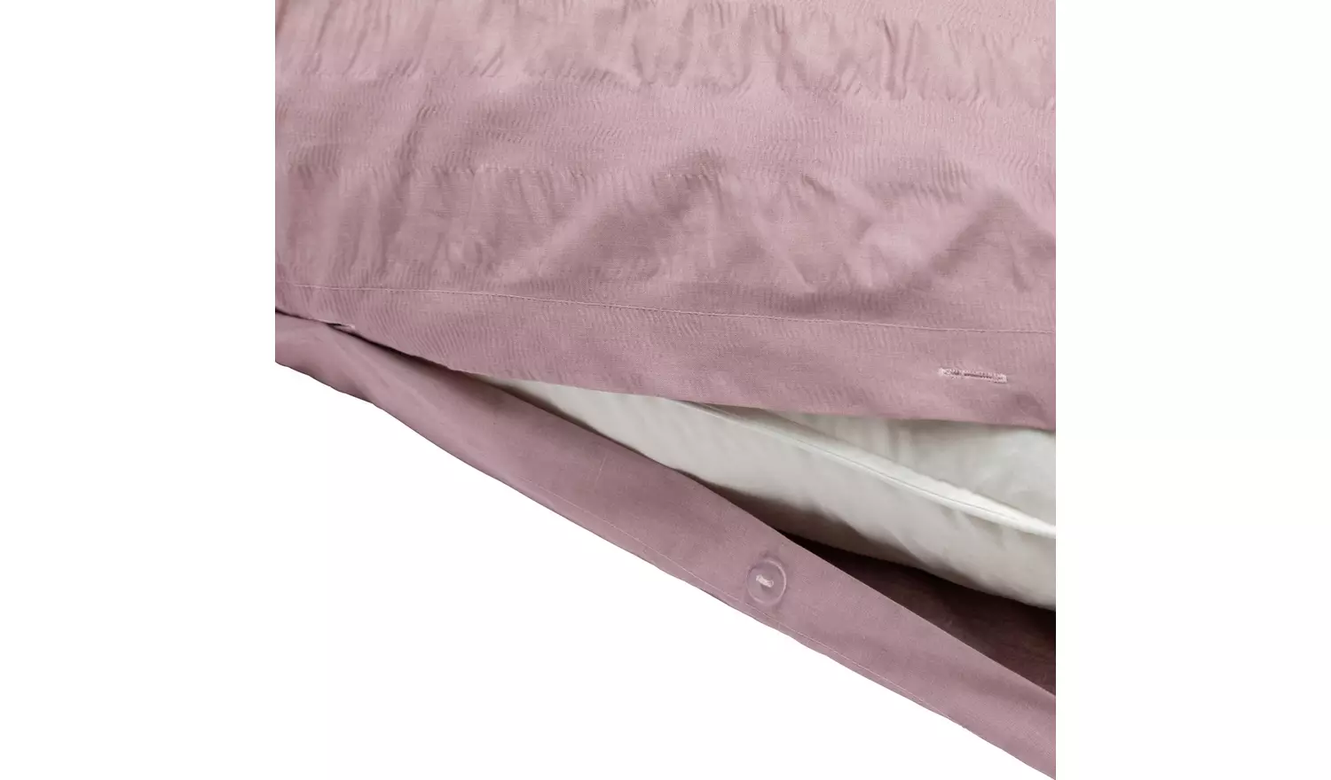 Habitat Seersucker Wide Stripe Lilac Bedding Set - Superking