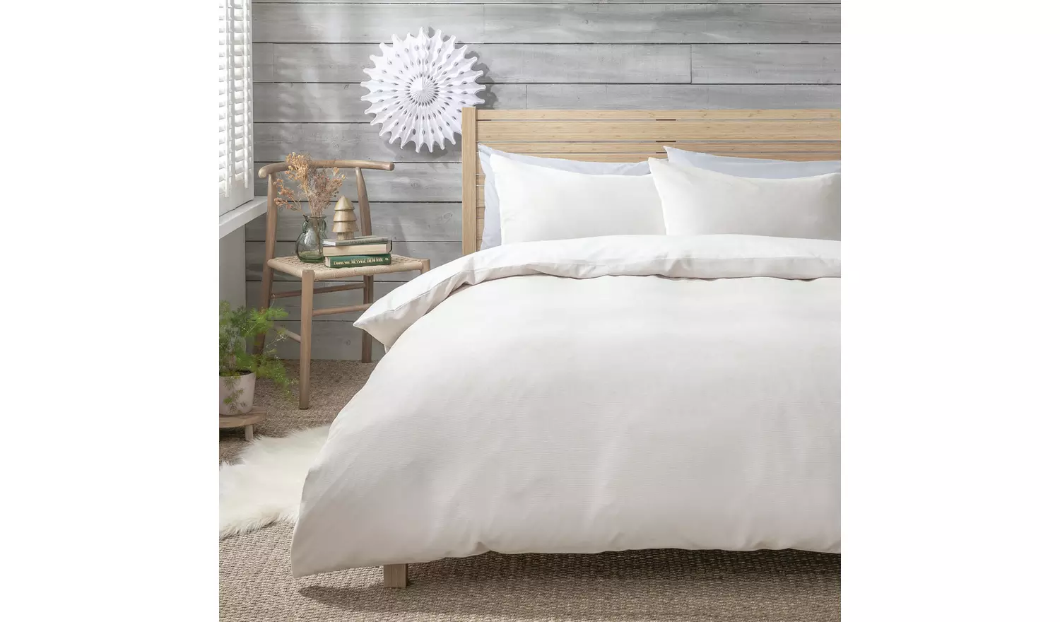 Habitat Cord Cream Bedding Set - Single