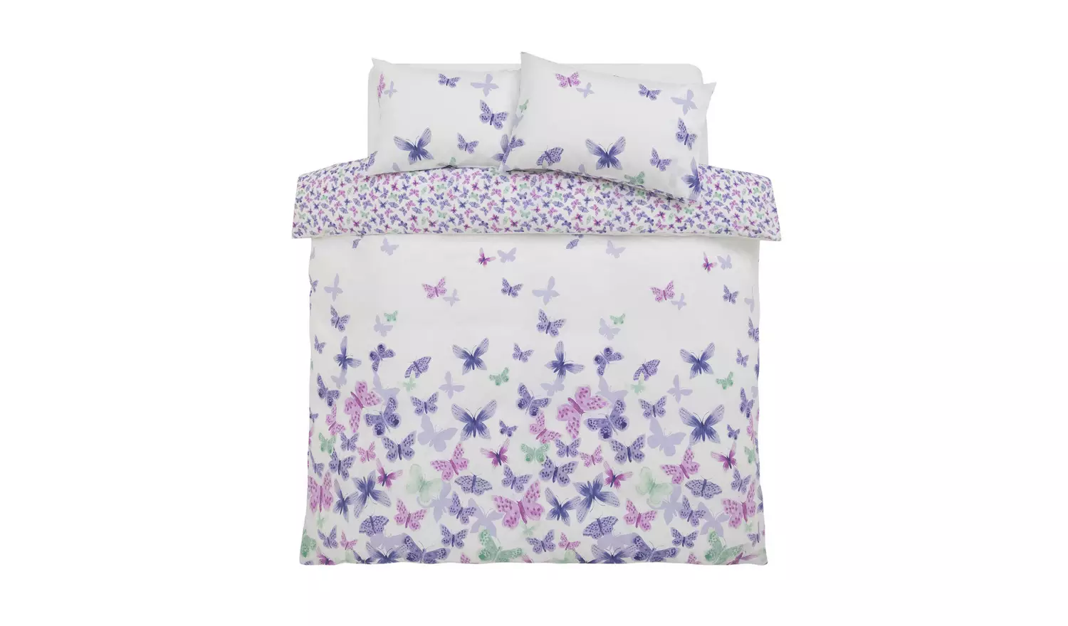 Argos Home Watercolour Butterflies Bedding Set - King size