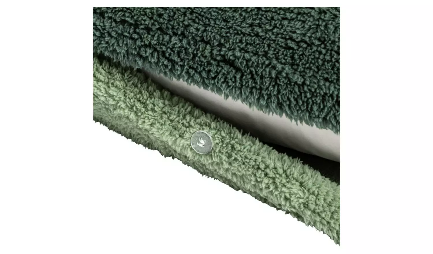 Argos Home Double Sided Fleece Green Bedding Set - Double